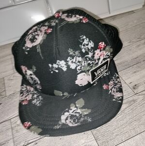 Vans Black Floral Mesh Cap